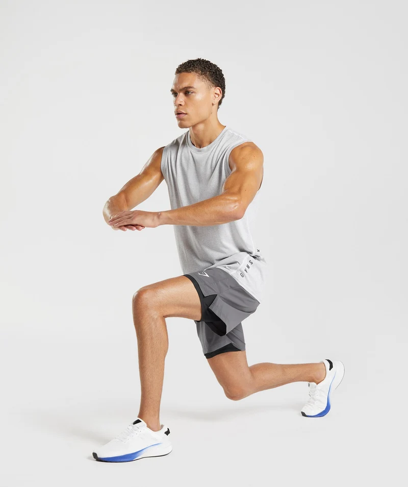 Gymshark Sport 7" 2-in-1 Shorts - Grey