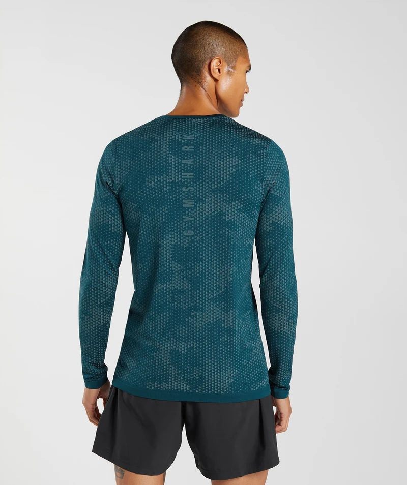 Gymshark Sport Seamless Long Sleeve T-Shirt - Teal