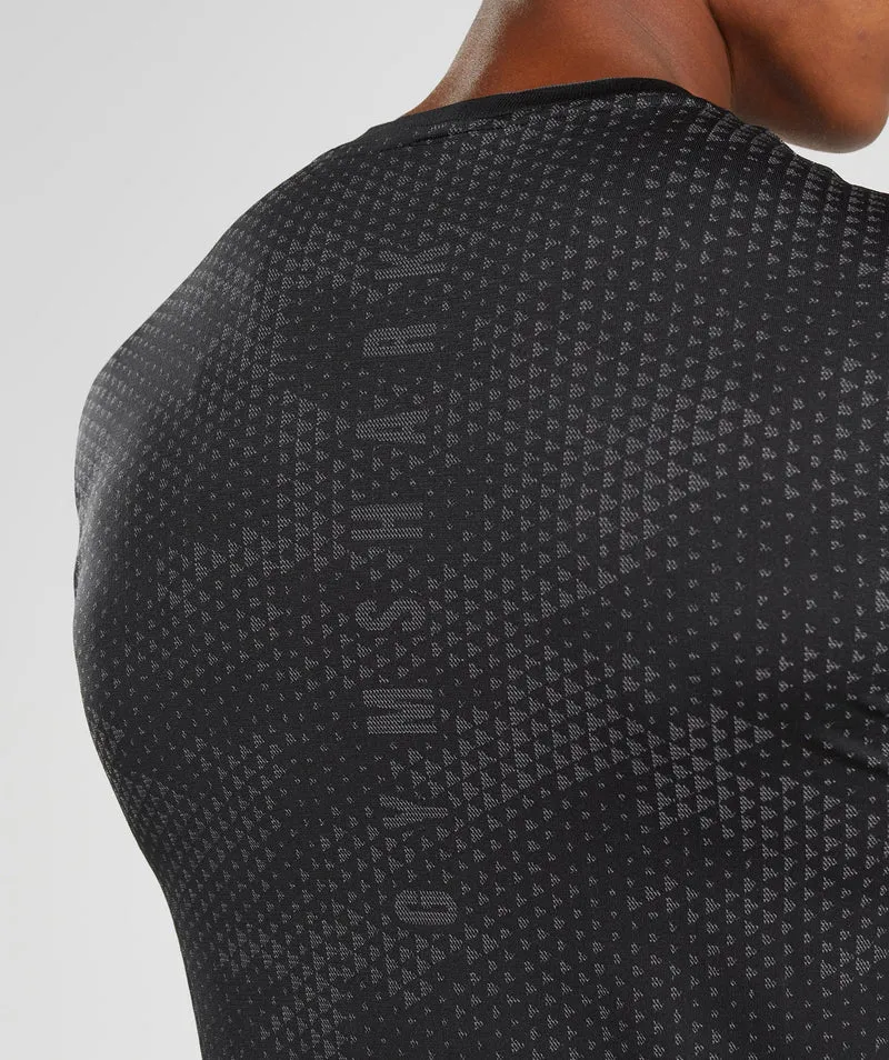 Gymshark Sport Seamless T-Shirt - Black/Silhouette Grey