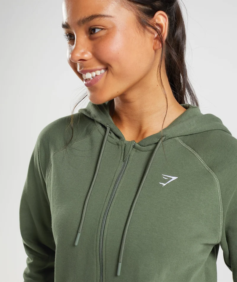 Gymshark Training Zip Hoodie - Core Olive