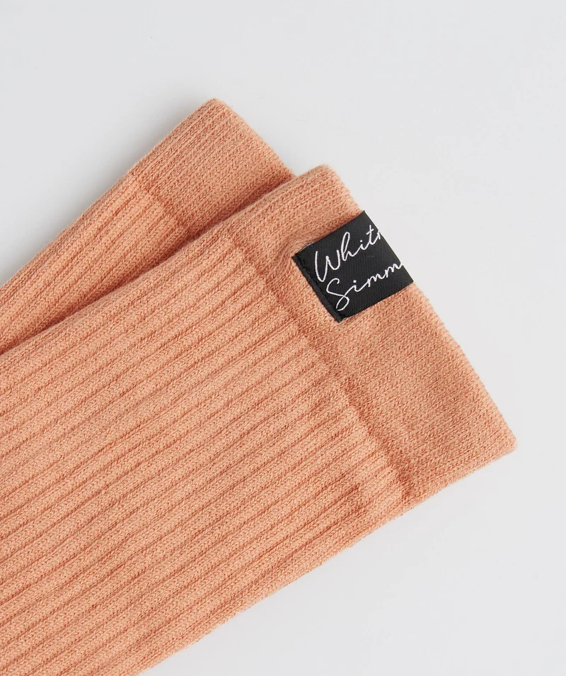 Gymshark Whitney Crew Socks 1pk - Sunset Beige