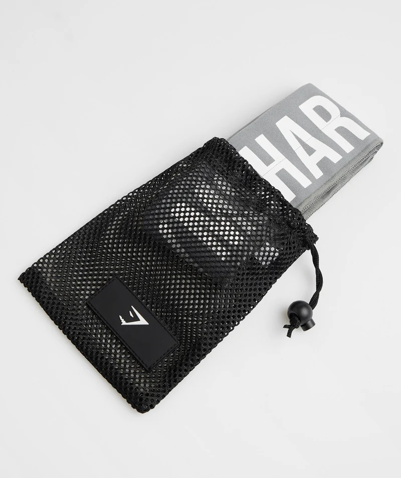 Gymshark Wrist Straps (Self Tie) - Smokey Grey