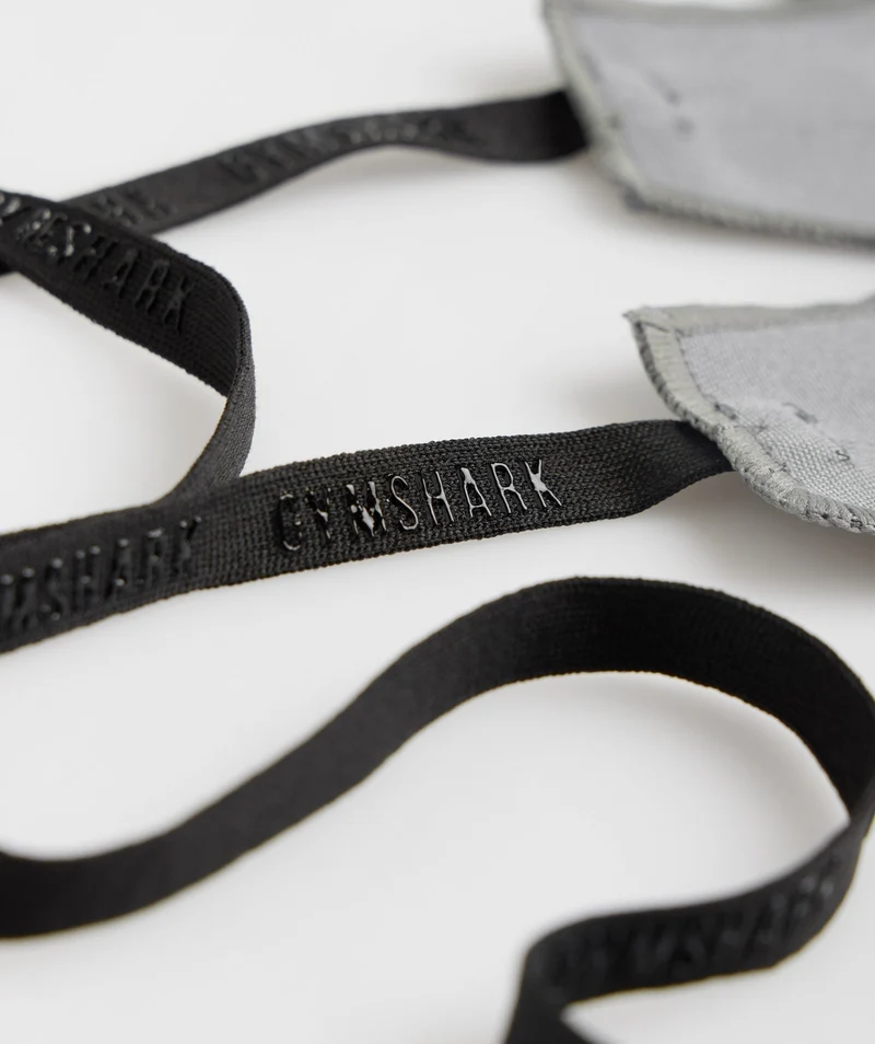 Gymshark Wrist Straps (Self Tie) - Smokey Grey