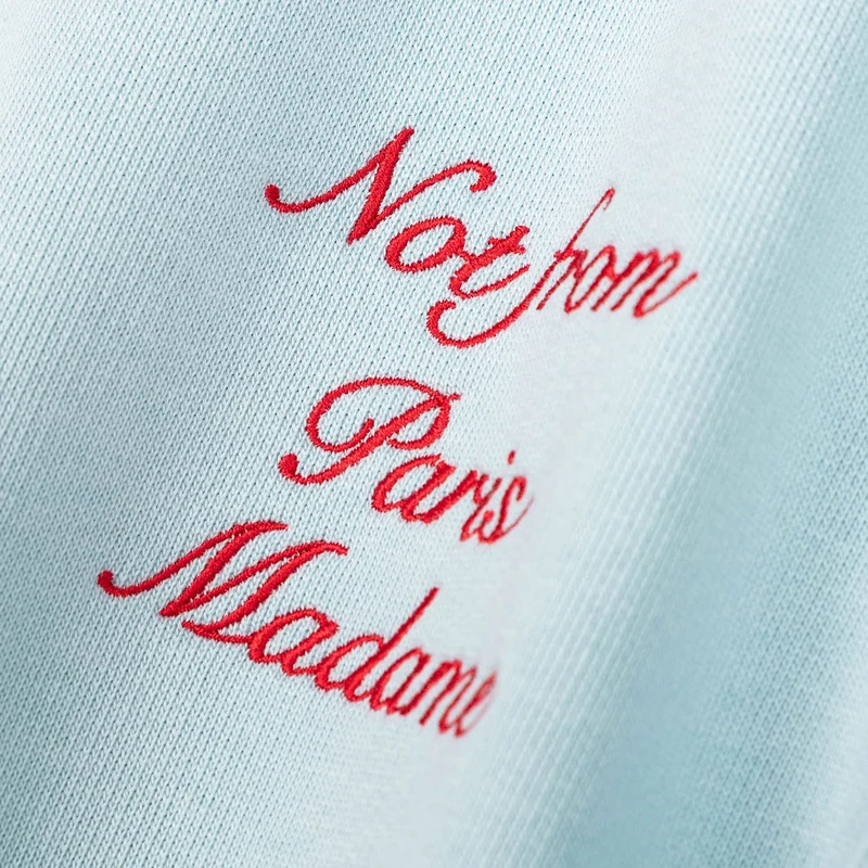 Drole de Monsieur Sweatshirt Slogan Calligraphy