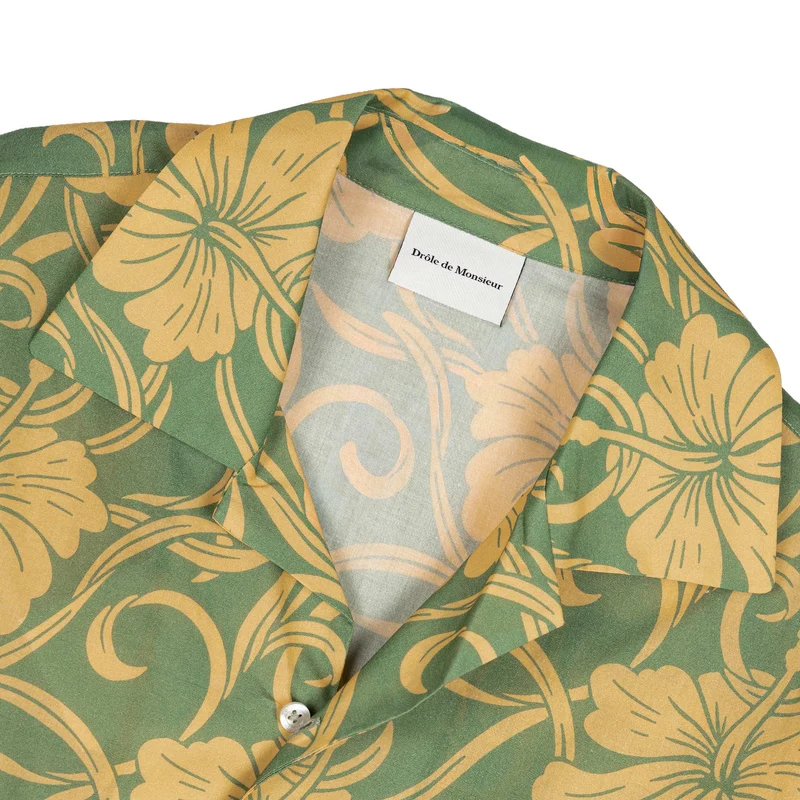 Drole de Monsieur Chemise Hibiscus Monogramme