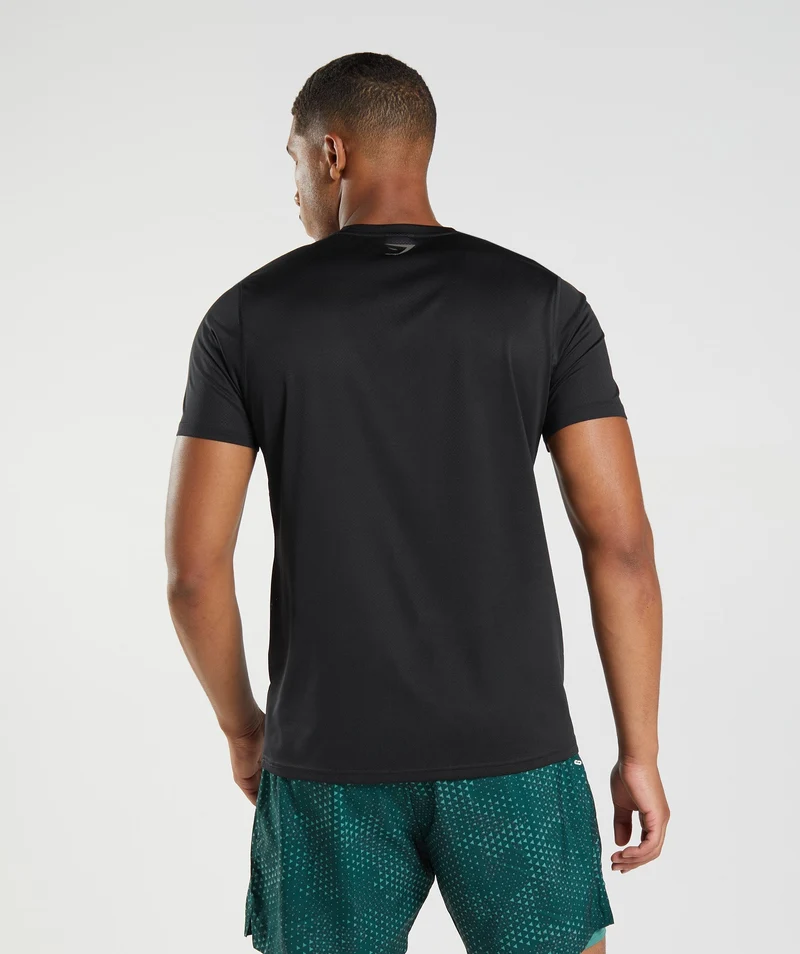 Gymshark Sport Short Sleeve T-Shirt - Black/Black Marl