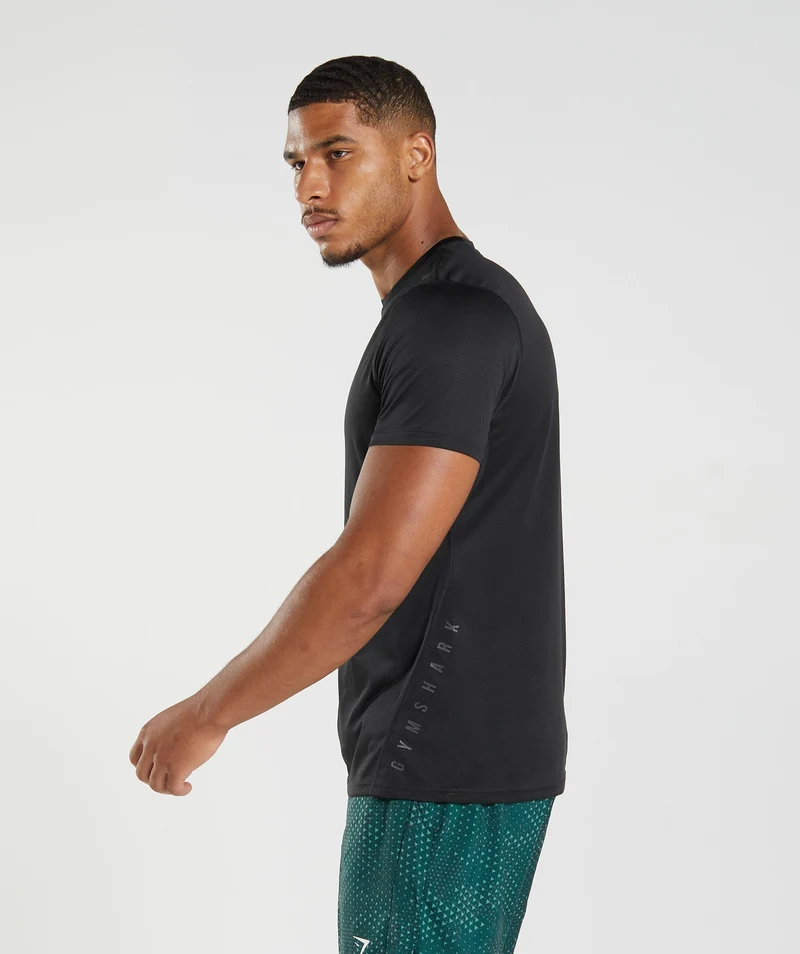 Gymshark Sport Short Sleeve T-Shirt - Black/Black Marl