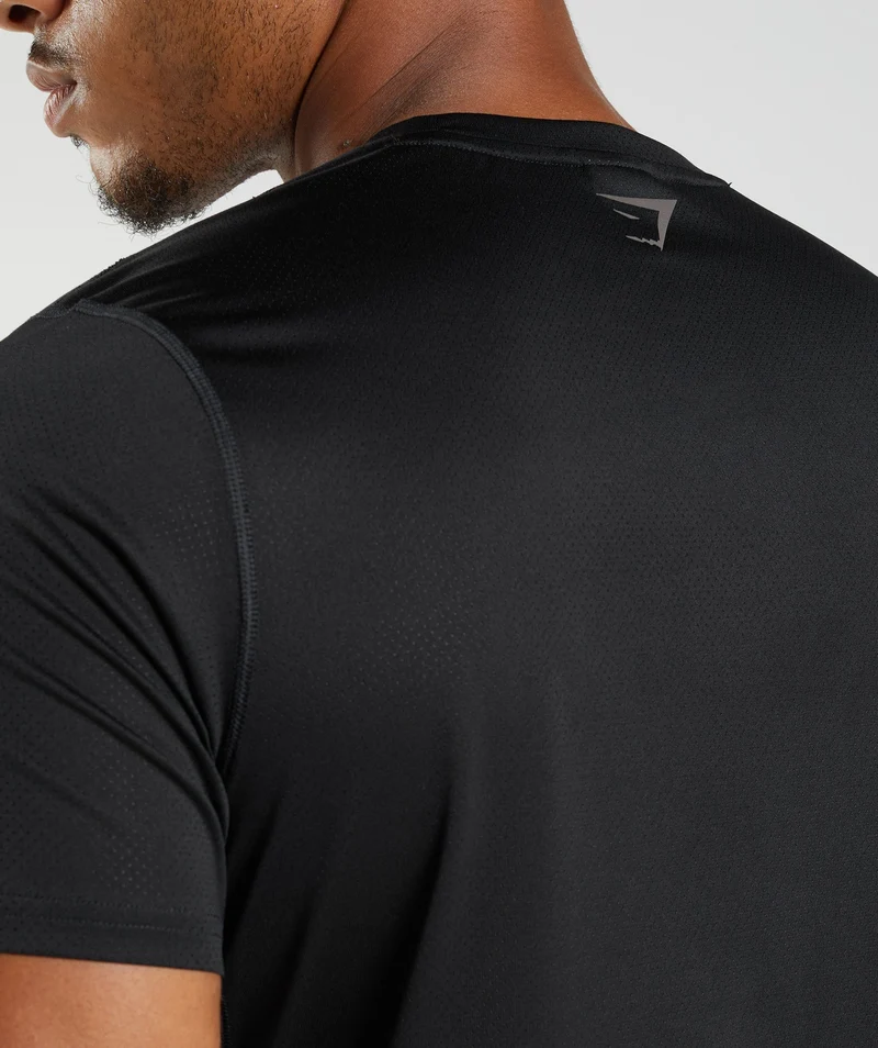 Gymshark Sport Short Sleeve T-Shirt - Black/Black Marl