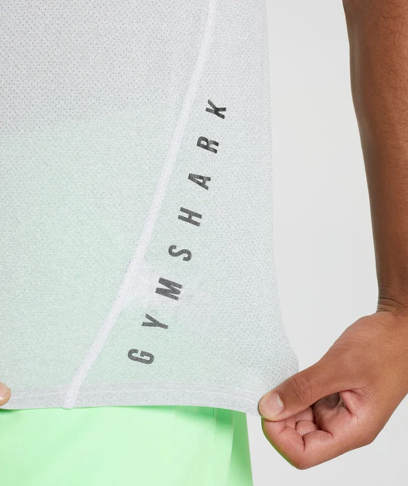 Gymshark Sport Short Sleeve T-Shirt - White/Smokey Grey Marl