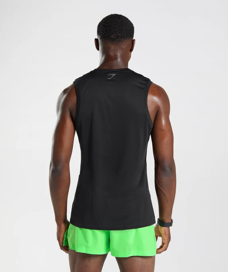 Gymshark Sport Tank - Black/Black Marl