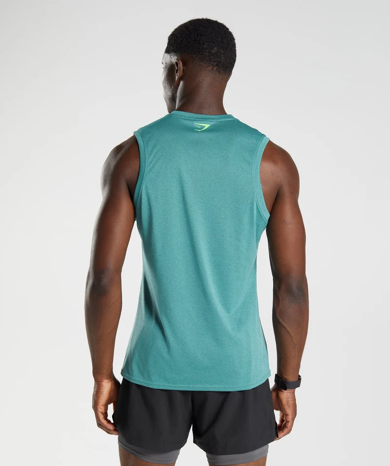 Gymshark Sport Tank - Slate Blue/Black Marl