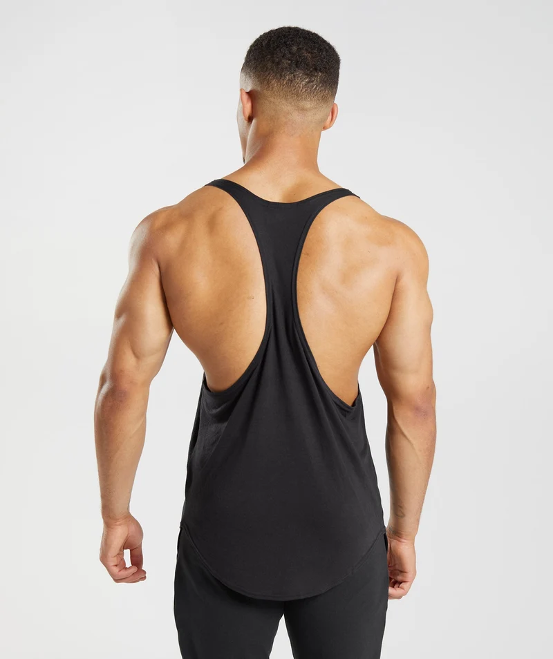 Gymshark x David Laid Stringer - Black