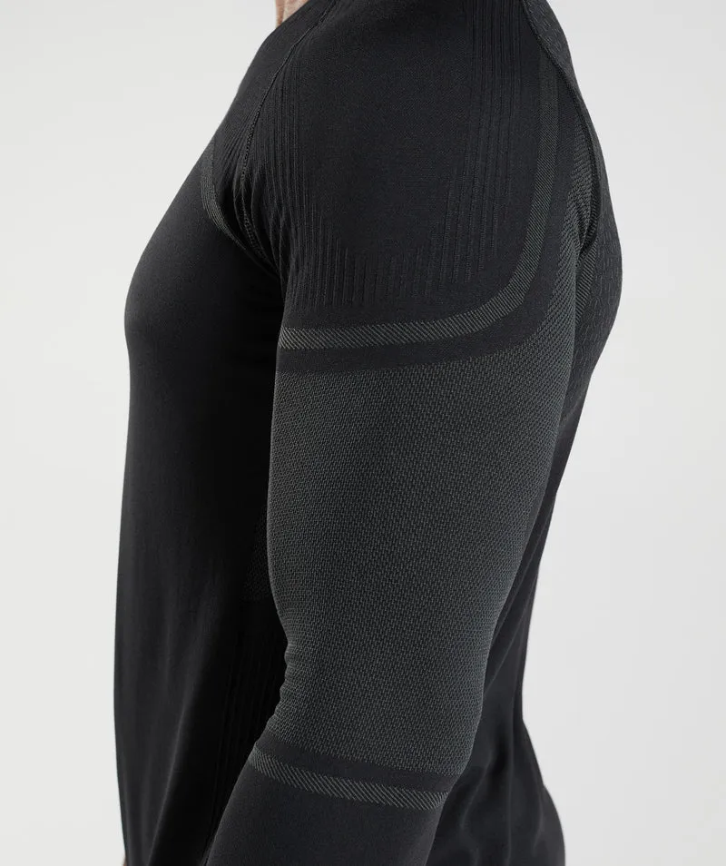 Gymshark 315 Seamless Long Sleeve T-Shirt - Black