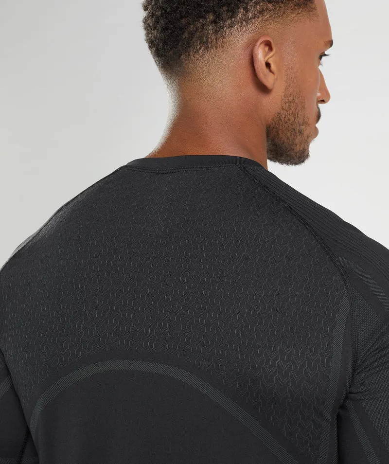 Gymshark 315 Seamless Long Sleeve T-Shirt - Black