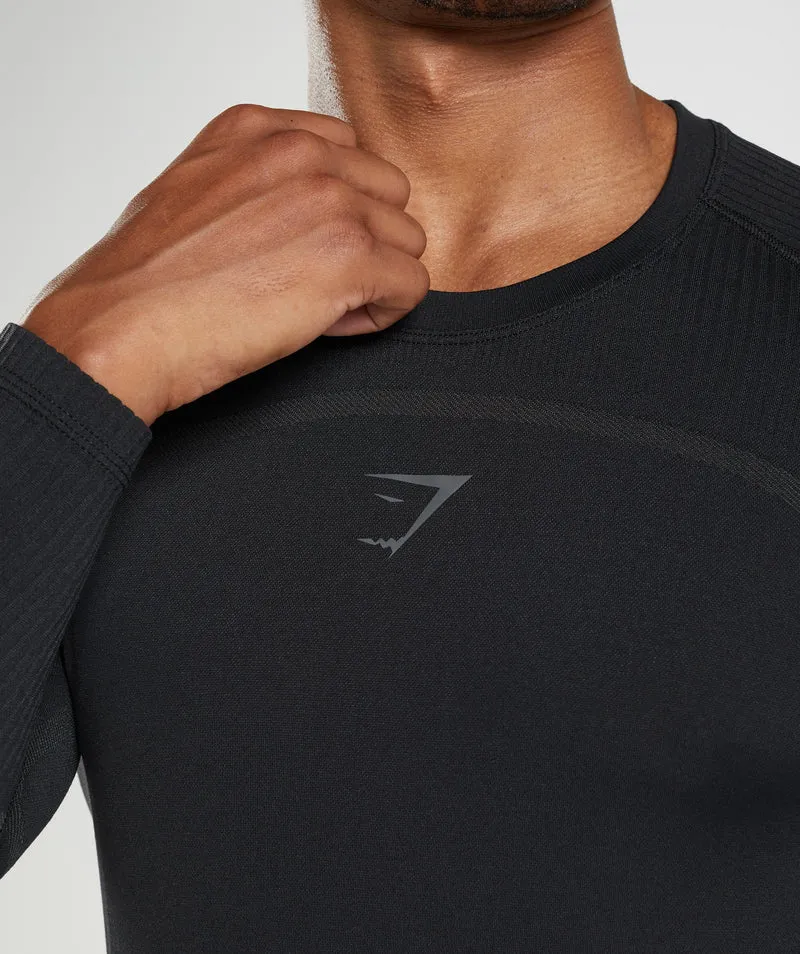 Gymshark 315 Seamless Long Sleeve T-Shirt - Black