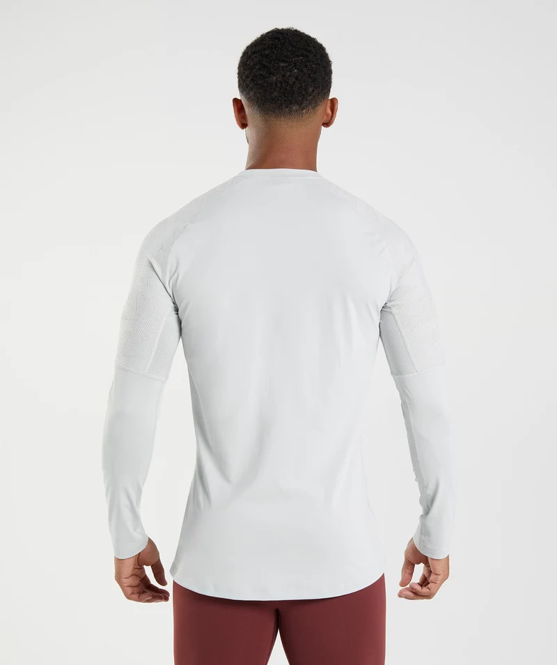 Gymshark 315 Long Sleeve Top - Light Grey
