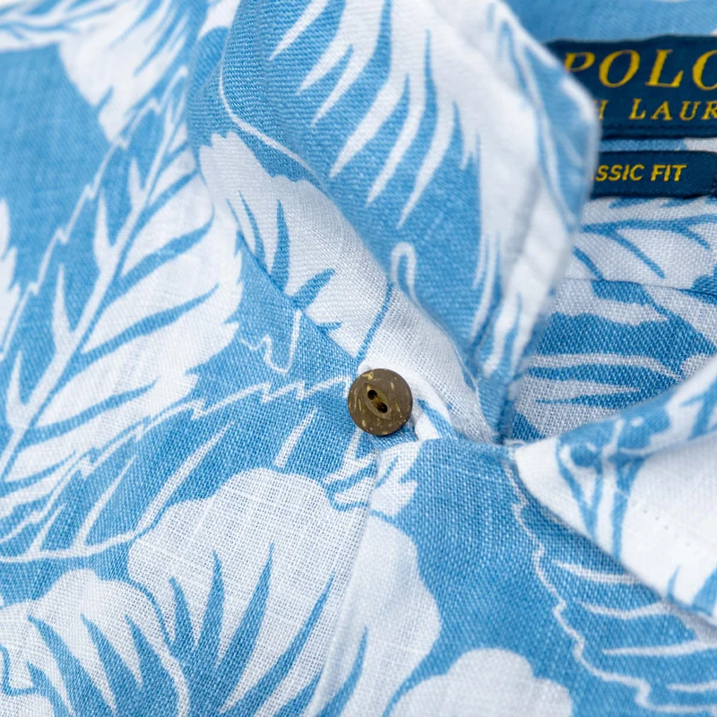 Polo Ralph Lauren Tropical-Print Linen Shirt