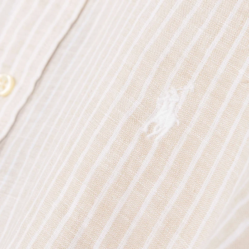 Polo Ralph Lauren Custom Fit Striped Linen Shirt