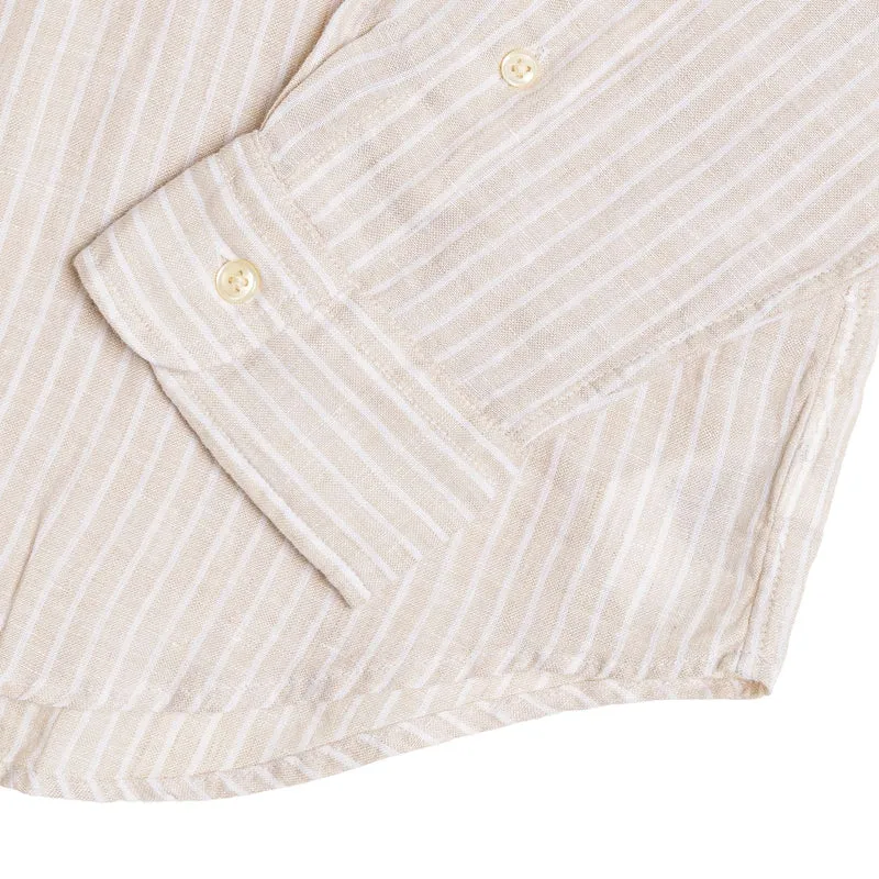 Polo Ralph Lauren Custom Fit Striped Linen Shirt