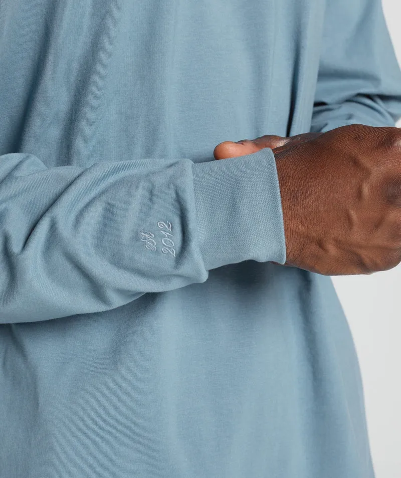 Gymshark GS 10 Year Oversized Long Sleeve T-Shirt - Blue