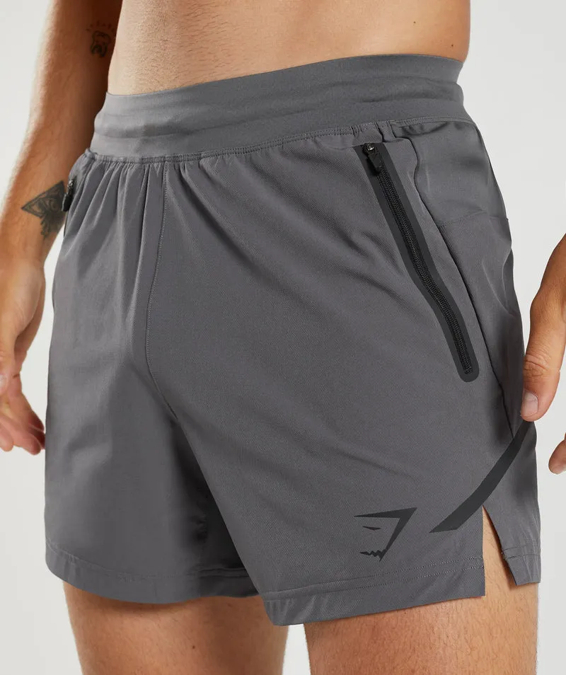 Gymshark Apex 5" Perform Short - Grey