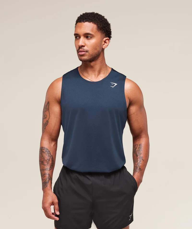 Gymshark Arrival Tank - Navy