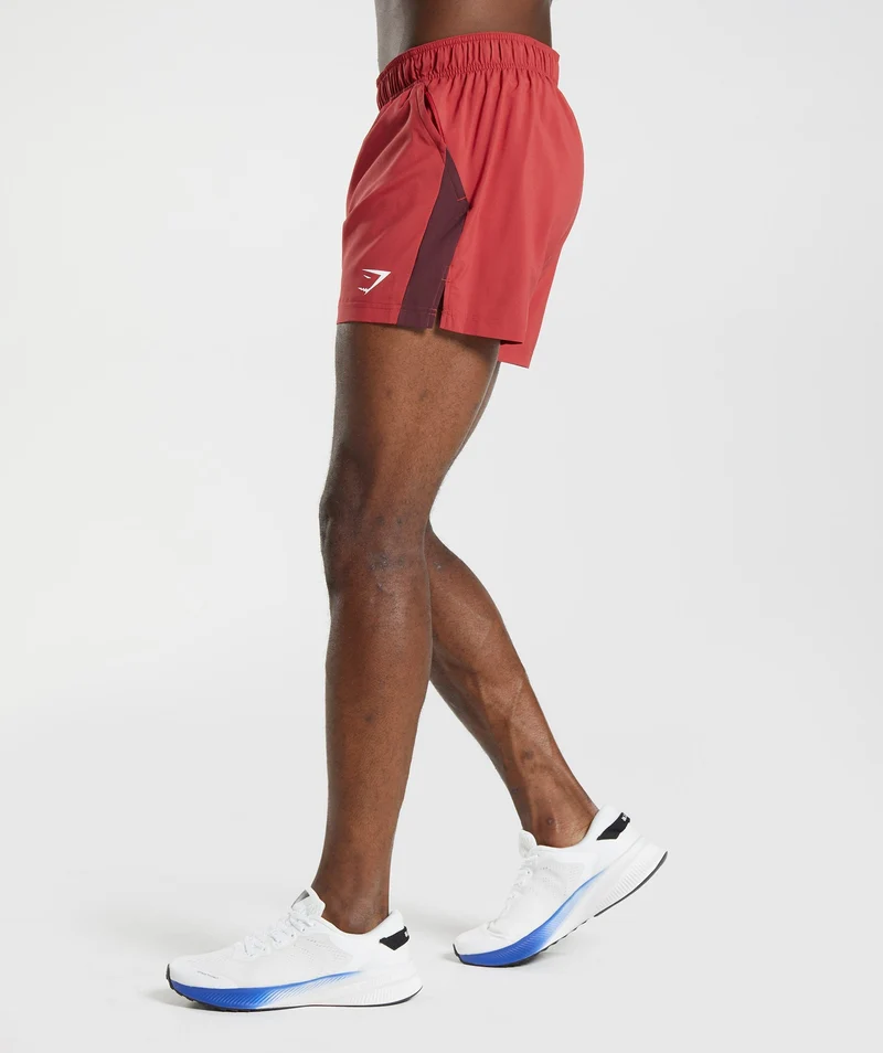 Gymshark Sport 5" Shorts - Salsa Red/Baked Maroon