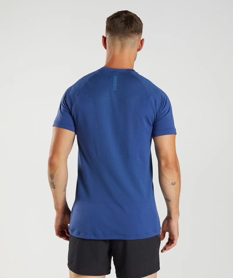 Gymshark Apex Seamless T-Shirt - Stellar Blue/Lakeside Blue