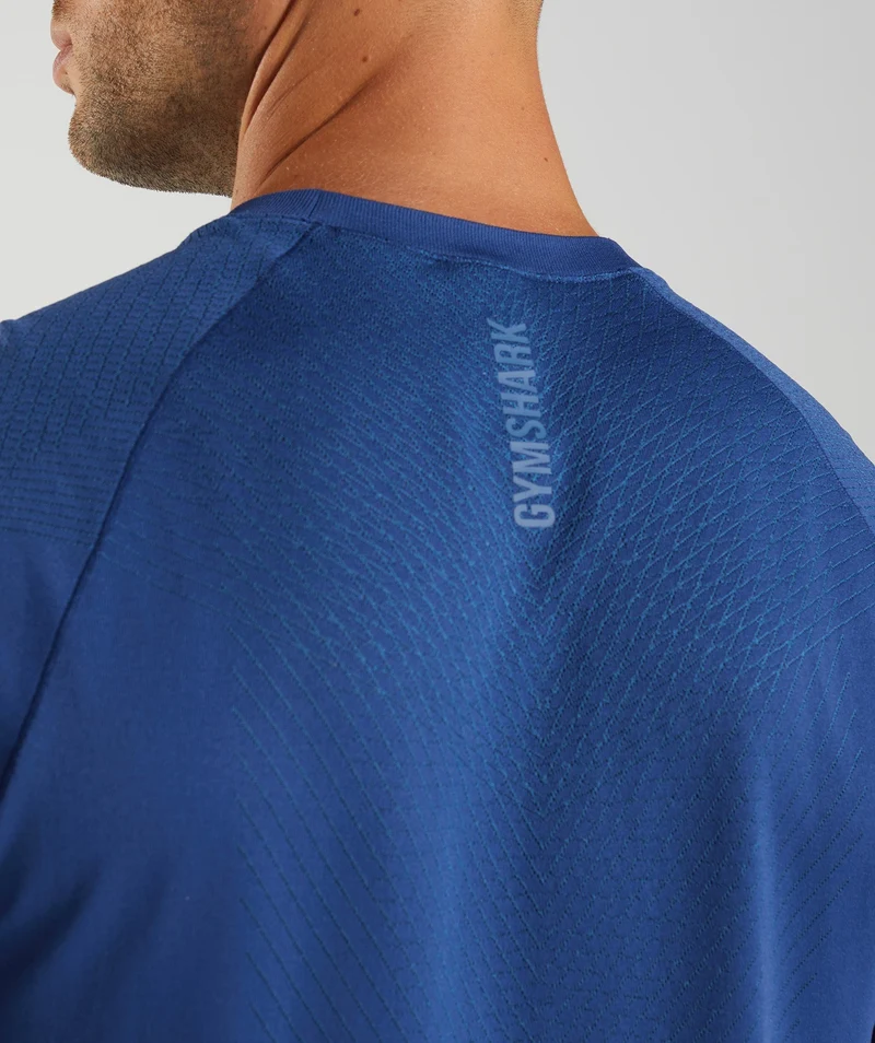 Gymshark Apex Seamless T-Shirt - Stellar Blue/Lakeside Blue