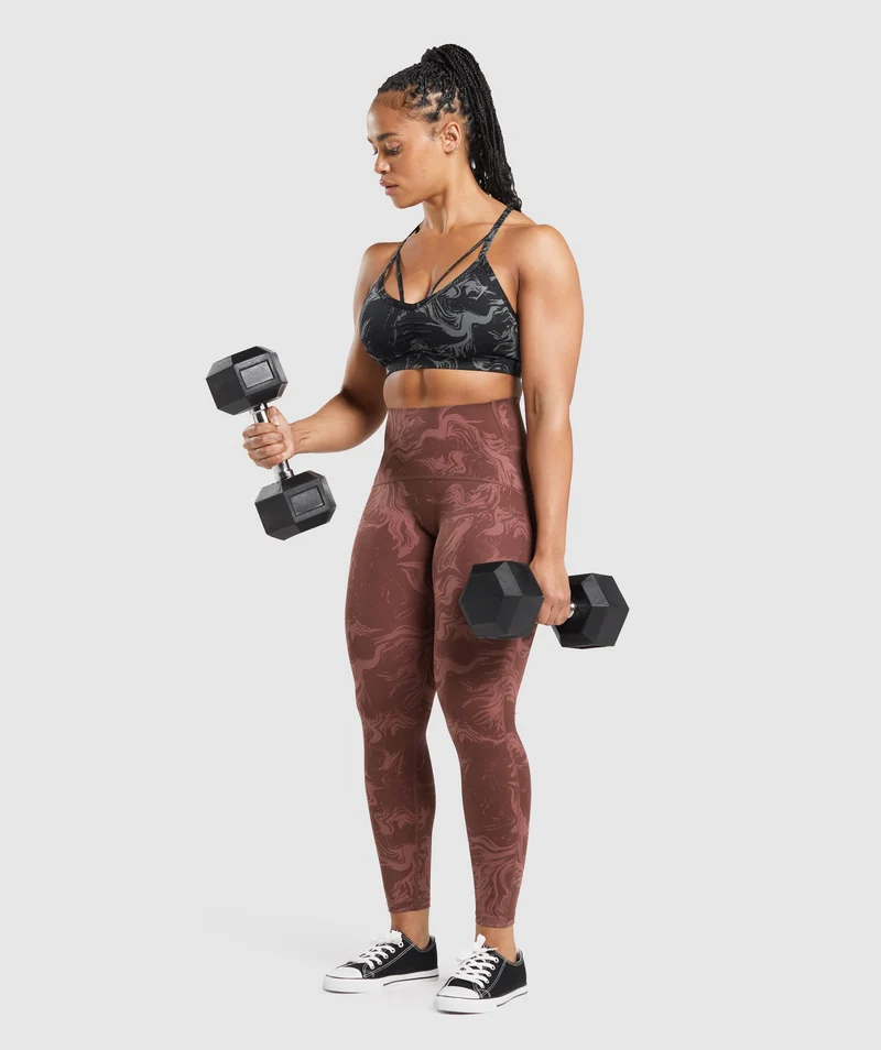 Gymshark Waist Support Leggings - Brown