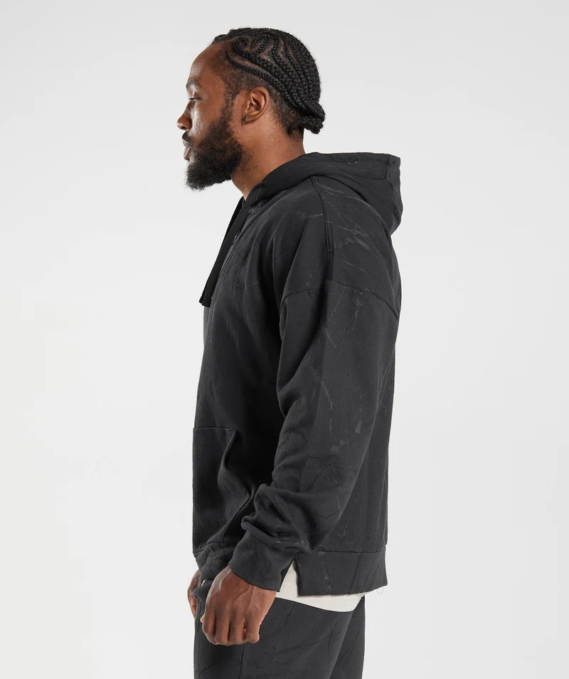 Gymshark Power Zip Hoodie - Black/Black