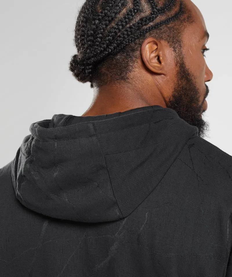Gymshark Power Zip Hoodie - Black/Black
