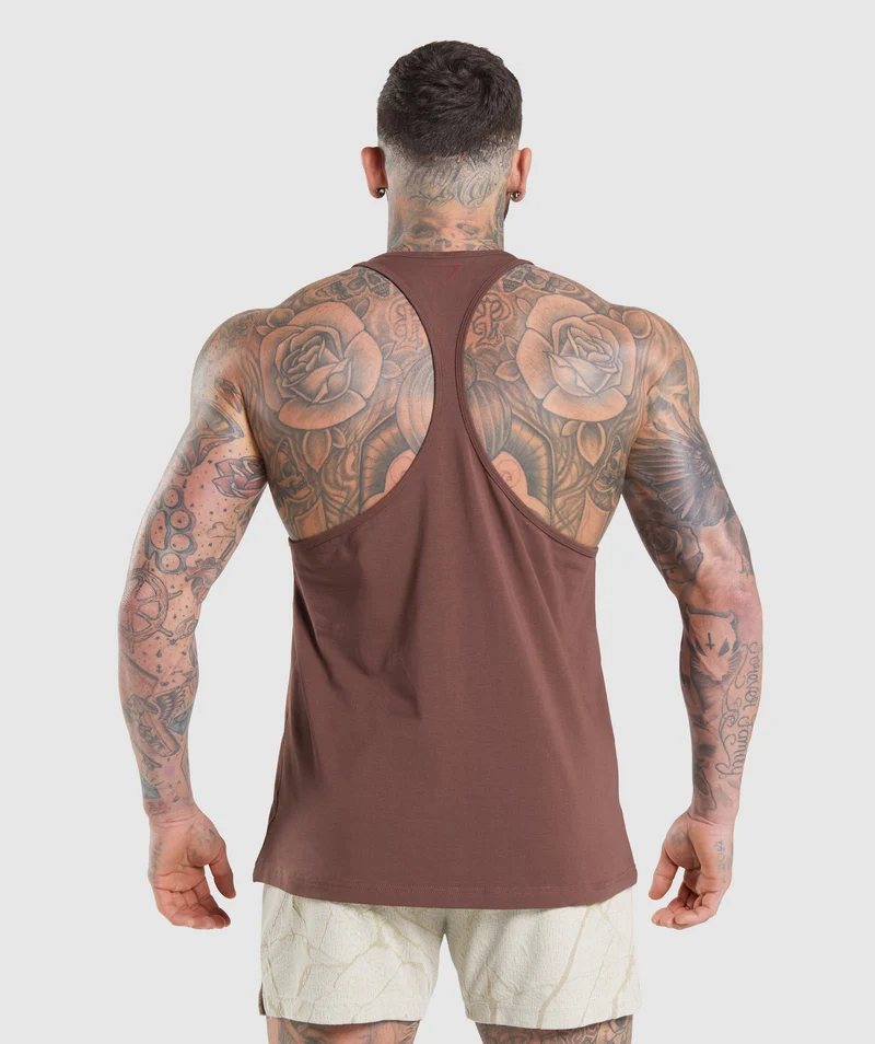 Gymshark Power Stringer - Cherry Brown