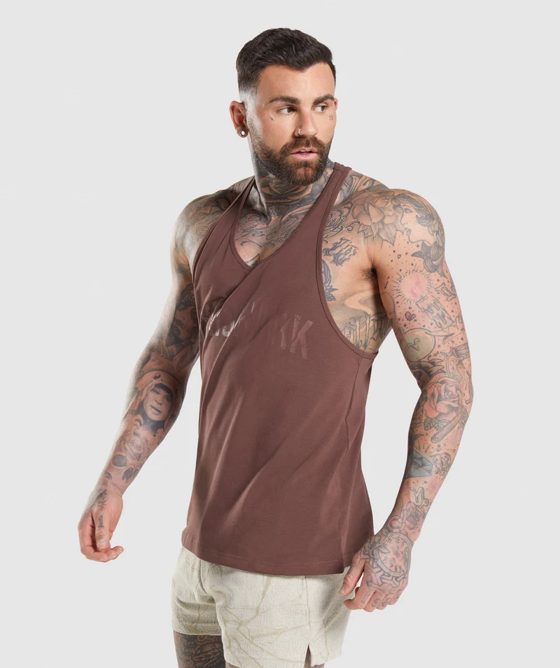 Gymshark Power Stringer - Cherry Brown