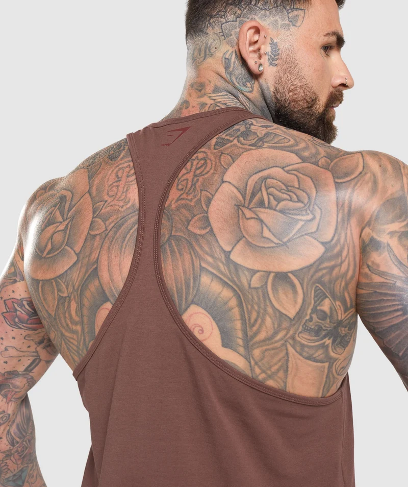 Gymshark Power Stringer - Cherry Brown