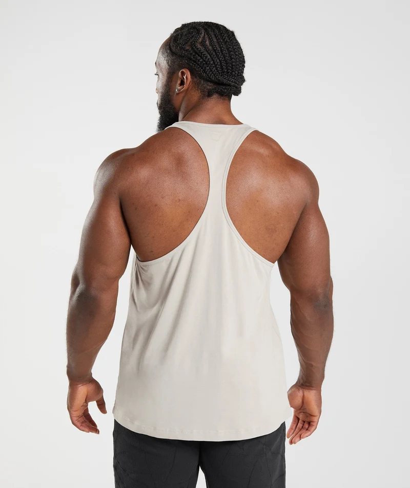 Gymshark Power Stringer - Pebble Grey