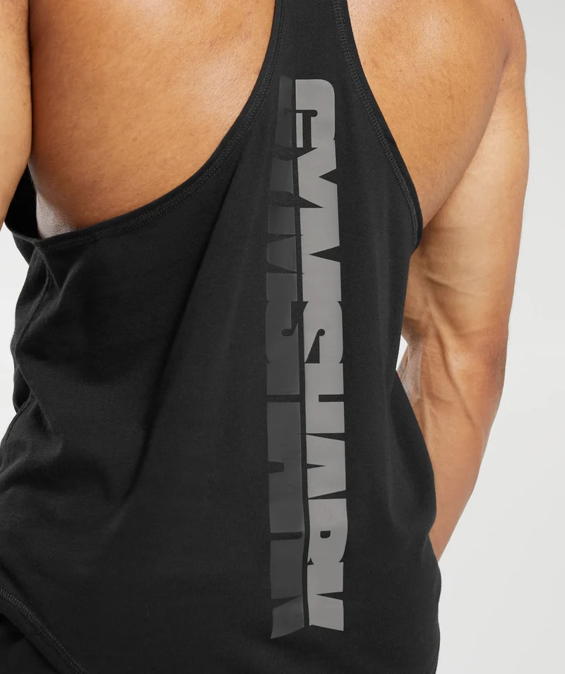 Gymshark Bold Stringer - Black