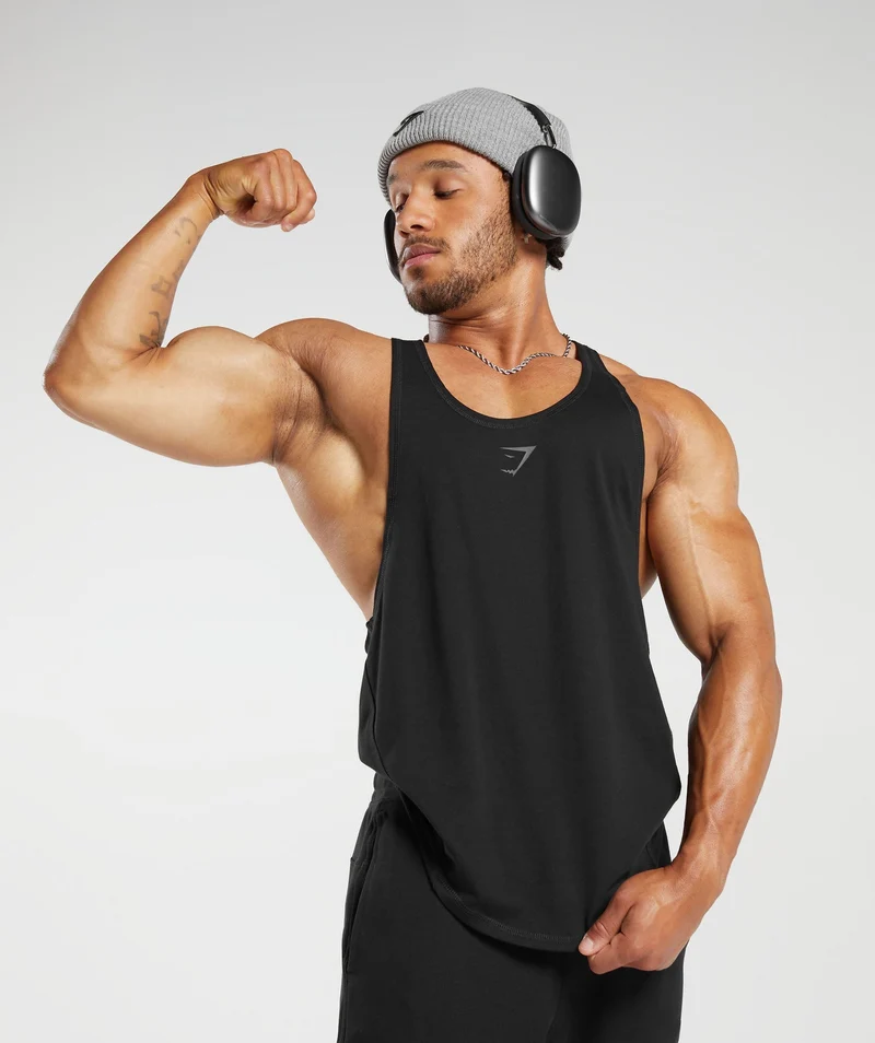 Gymshark Bold Stringer - Black