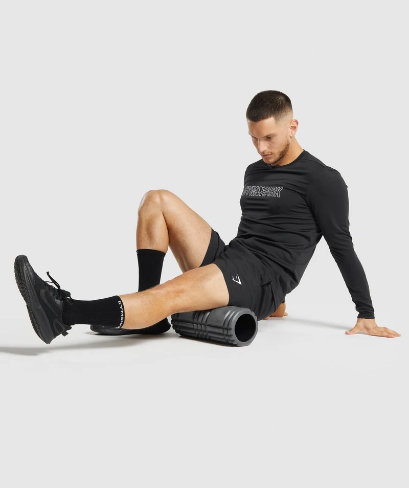 Gymshark Premium Logo Crew Socks 1pk - Black