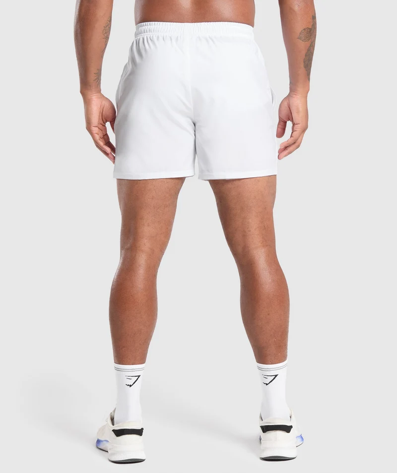 Gymshark Arrival 5" Shorts - White