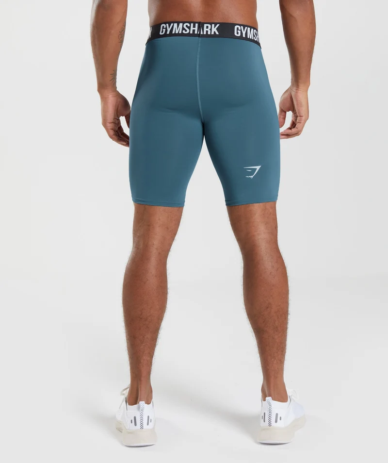 Gymshark Element Baselayer Shorts - Tuscan Teal
