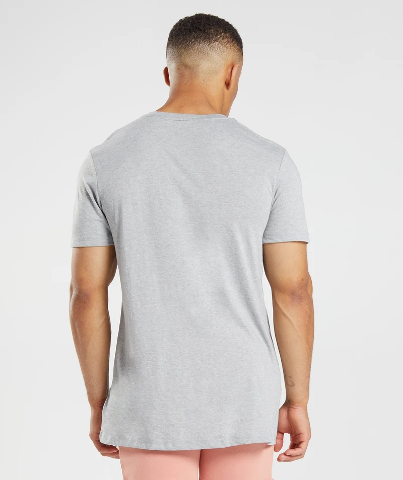 Gymshark Legacy T-Shirt - Light Grey Core Marl