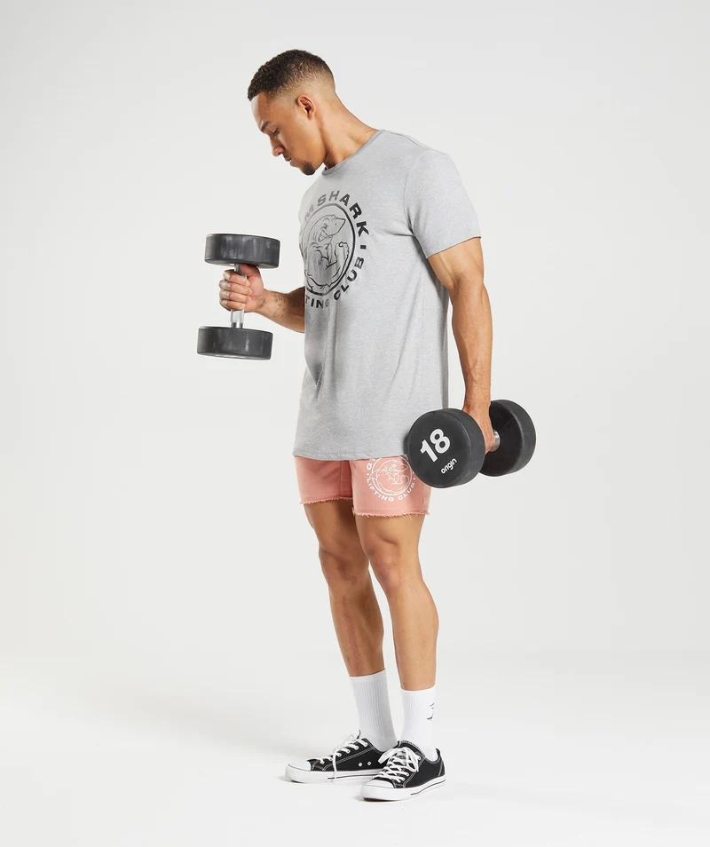 Gymshark Legacy T-Shirt - Light Grey Core Marl