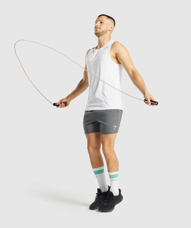 Gymshark Premium Logo Crew Socks - White