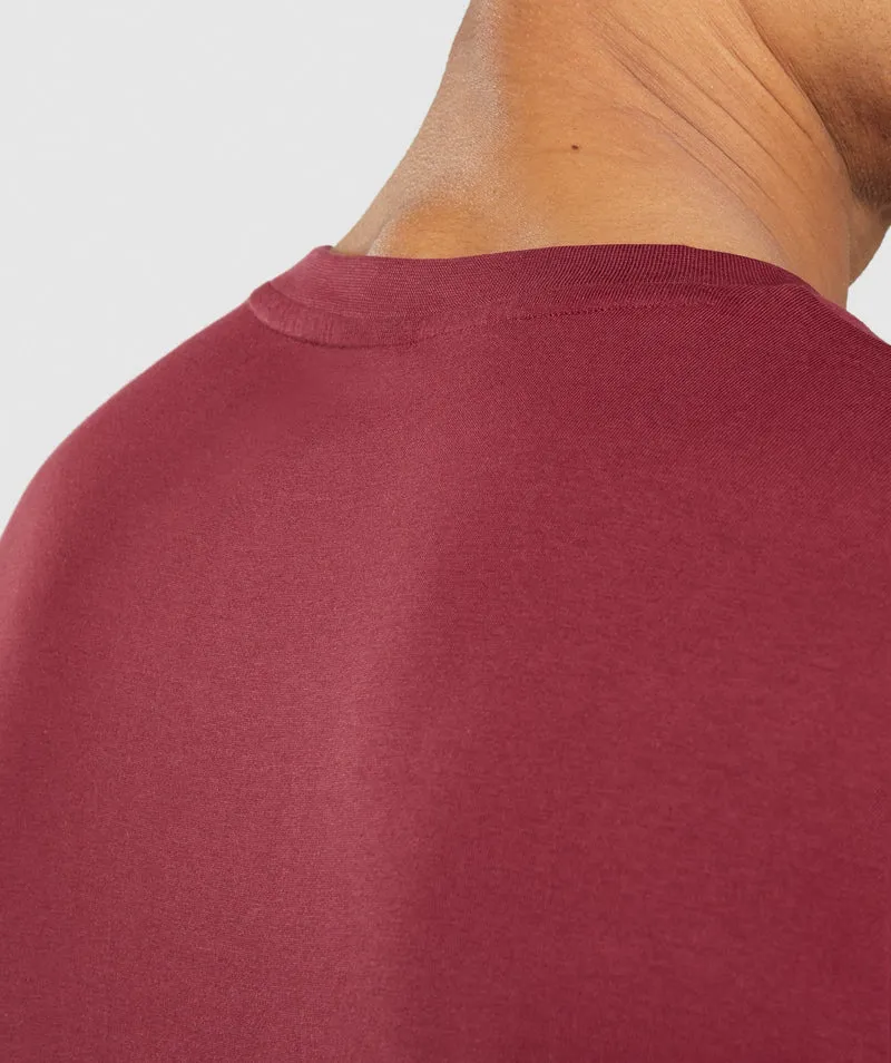 Gymshark Crest T-Shirt - Red