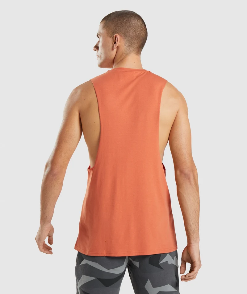 Gymshark Critical Drop Arm Tank - Clay Orange
