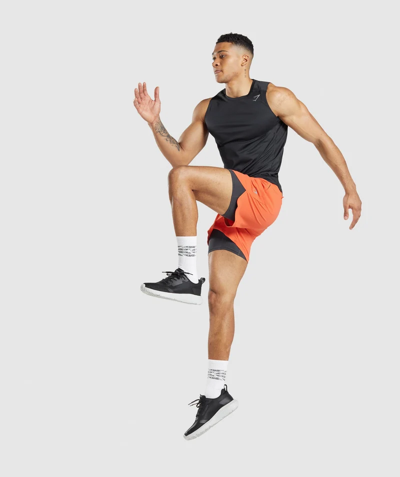 Gymshark Speed Evolve 5" 2-in-1 Shorts - Papaya Orange