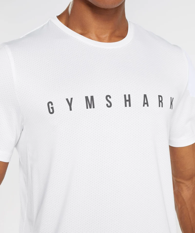 Gymshark Sport Graphic T-Shirt - White