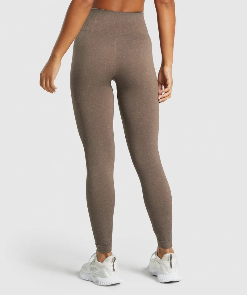 Gymshark Adapt Fleck Seamless Leggings - Penny Brown