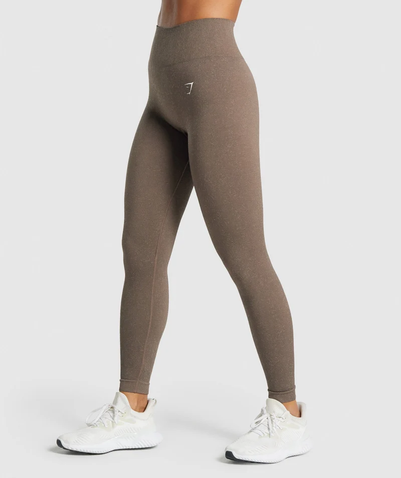 Gymshark Adapt Fleck Seamless Leggings - Penny Brown